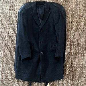Uniqlo grey and black overcoat. Xs